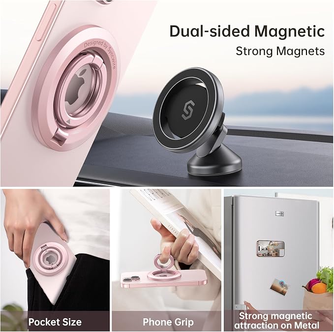 SYNCWIRE for MagSafe Ring Holder, Magnetic Phone Ring Holder Magnet Cell Phone - Image 4