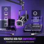 FIFINE XLR/USB Gaming Microphone Set, Dynamic PC Mic - Image 7