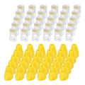 MECCANIXITY 60pcs Cat6 RJ45 Pass Through Connectors, RJ45 Connector 8P8C Gold by MECCANIXITY