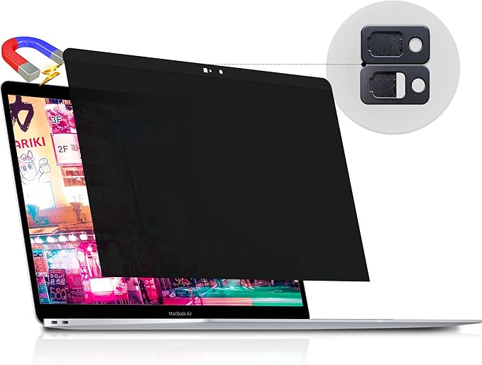 Magnetic Privacy Screen for Macbook Air 13 Inch / Macbook Pro 13 in, Removable by peslv