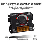MEIRIYFA LED Light Strip Dimmer, DC 12V-24V 30A LED Light Strip Dimmer PWM - Image 6