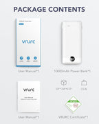 VRURC Portable Charger, Power Bank Built-in Cables and AC Wall Plug, USB C - Image 8
