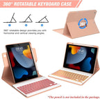 BLUTLOTUS Keyboard Case for iPad 9th/8th/7th Generation 10.2 inch, 360° - Image 3