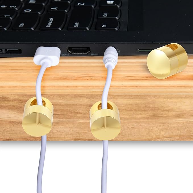 6 Sets Charger Holders for Cords, Adhesive Metal Cord Clips, Cable Management - Image 6