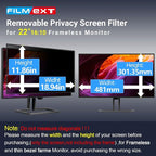FILMEXT [2 Pack 22 Inch Computer Privacy Screen Filter - Image 6