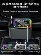 Retractable Car Charger USB C, 107W Type C Car Charger Fast Charging - Image 6