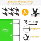 9.2 x 10 Ft Stainless Steel Backdrop Stand Heavy Duty, MSKIRA Adjustable - Image 7