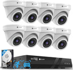 4COVR Security Camera Outdoor System, 4K 8 Channel H.265 NVR by 4COVR