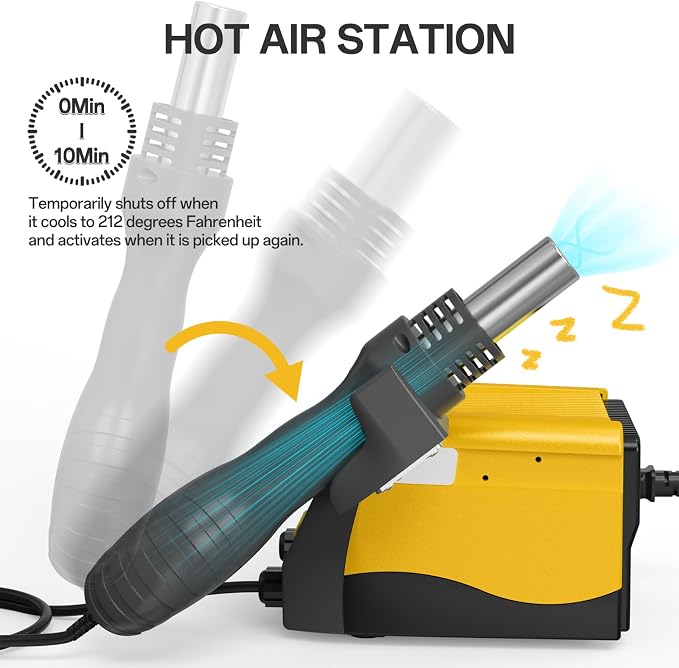 BK882 Soldering Station 2-IN-1 Hot Air Rework Station - Image 4