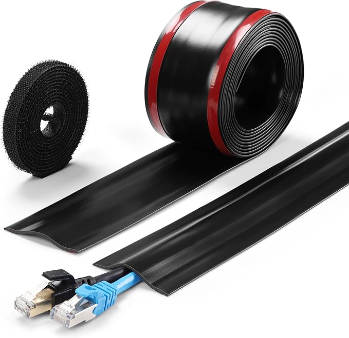 8.2Ft Cord Cover Floor, PVC Cord Covers by ZhiYo