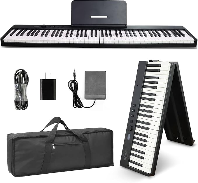 AiJoy 88-Key Piano Keyboard ASP-10F Electric Portable Folding Piano by AiJoy