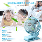 BESKAR Clip on Fan, Portable Small Desk Fans - Image 8