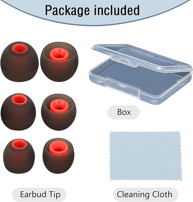 Earbud Replacement Tips Silicone Earbud Tips Ear Tips Fit - Image 6