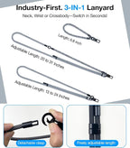 Phone Lanyard Crossbody, 3-in-1 Neck Strap& Wrist Strap, Adjustable Anti-Theft - Image 3