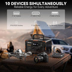 600W Solar Generator 599.4Wh Portable Power Station, 162000mAh Battery w/ - Image 4