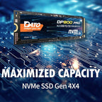 DATO M.2 2280 SSD 1TB, PCIe Gen4 x4 NVMe SSD Internal Solid State Drive - Image 2