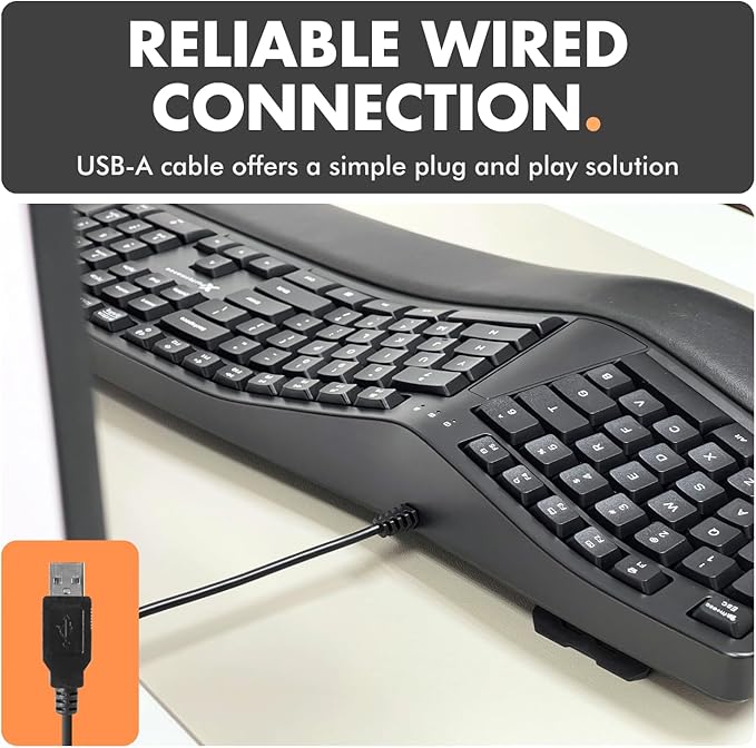 X9 Wired Ergonomic Keyboard - Image 6