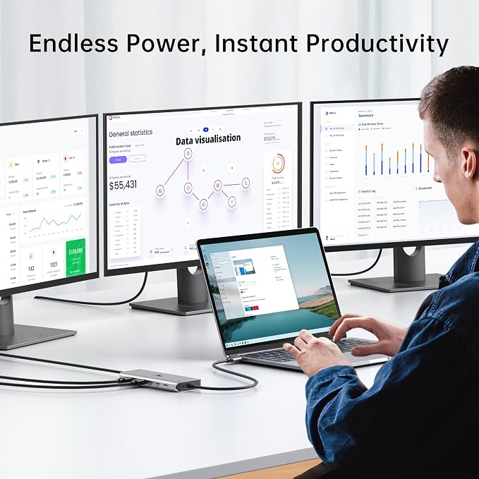 LIONWEI Laptop Docking Station 13 in 1 - Image 8