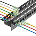 Patch Panel 24 Port Cat6 with Coupler Keystone, Cat6 Network Patch Panel 10G No by Unknown
