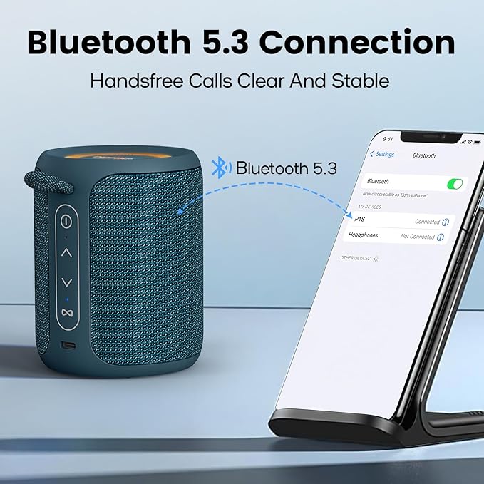Bluetooth Speaker Wireless, IP67 Waterproof & Dustproof Portable Speaker - Image 5