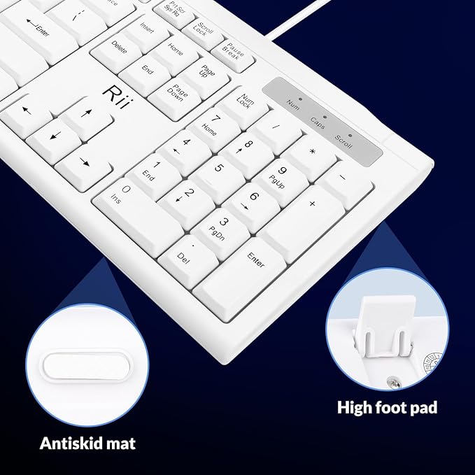 Rii RK907 Ultra-Slim Compact USB Wired Keyboard - Image 5