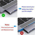 USB C Adapter for MacBook Pro/Air M1 M2 M3 2021 2020 2019 13" 15" 16", 6 in 1 - Image 5