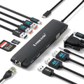 Docking Station USB C/A 10Gbps 3*Display 13 in 1, 2025 Upgrade Lemorele USB C by Lemorele