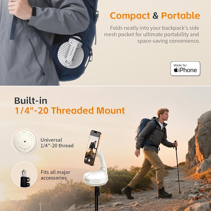 MOTA Gimbal Stabilizer Only for iPhone, Phone Gimbal for Recording - Image 9