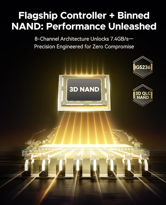 ORICO OG7000 4TB PCIe Gen4 NVMe SSD, 8-Channel Controller, Graphene Thermal - Image 3