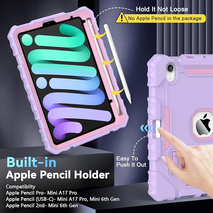 Grifobes Case for iPad Mini 7 2024 / Mini 6 2021 8.3 inch, Heavy Duty - Image 2