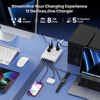 200W USB C Charging Station Power Strip - Image 2