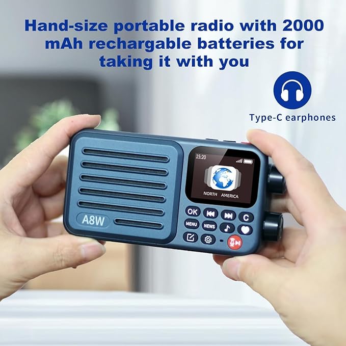 Choyong A8W Internet Radio Portable Smart Receiver WIFI/4G Global Version Radio - Image 9