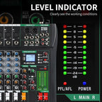 XTUGA 6 Channel Audio Mixer Sound Board Mixing Console, Audio Interface PC USB - Image 7