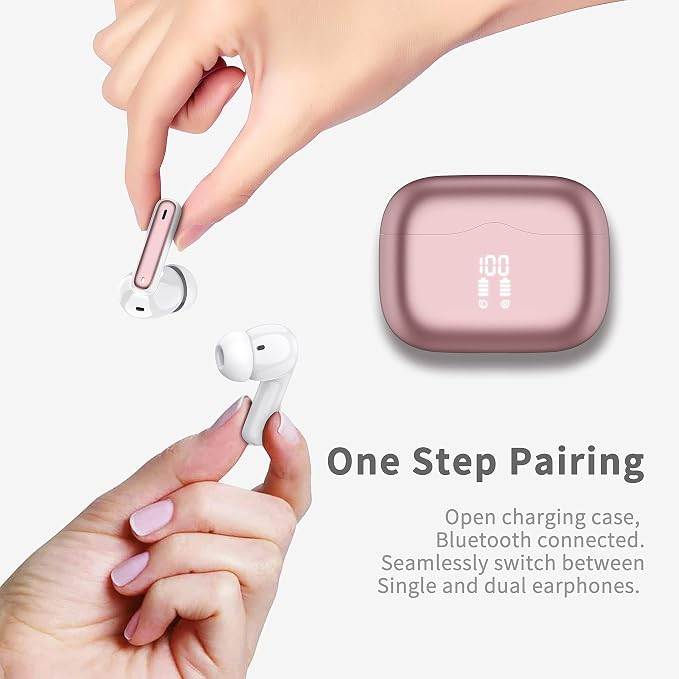 Wireless Earbuds, New Wireless Earphones HiFi Stereo Deep Bass 40H Playtime - Image 3