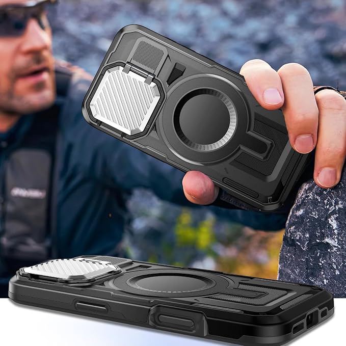Camera Stand Case for iPhone 16, 2024 Version Military Grade Protective Soft - Image 4