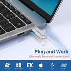 Customizable Flash Drives 64GB, Wooolken Personalized USB 2.0 Thumb Drives - Image 3
