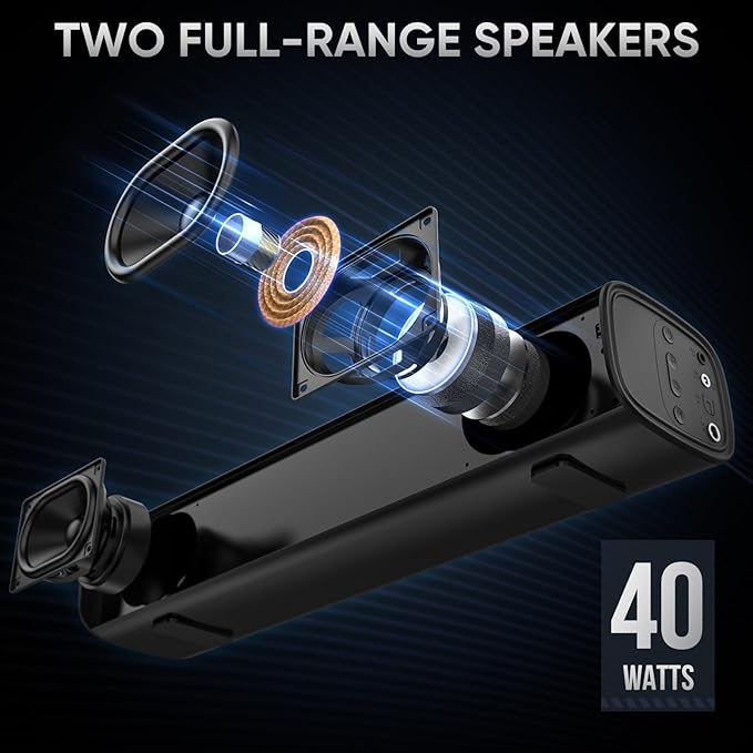 Sound Bars for Smart TV with Wired Subwoofer, 2.1 Deep Bass Small Soundbar Home - Image 3