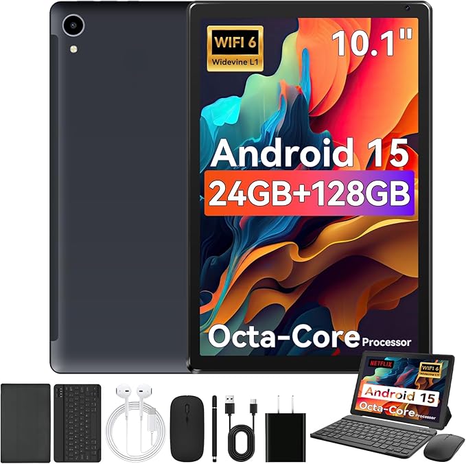 Tablet, 10.1" Android 15 Tablet by URAO