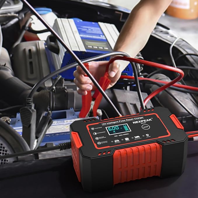 Car Battery Charger, 12V 6A Smart Battery Trickle Charger Automotive Battery - Image 7