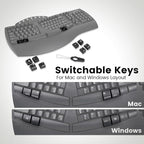 Perixx Periboard-612B Wireless Ergonomic Split Keyboard - Image 6
