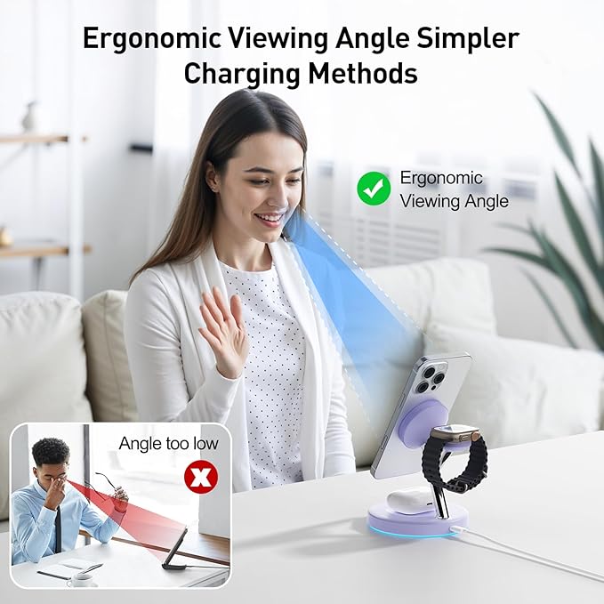 New 3 in 1 Charging Station for Apple Compatible - Image 4