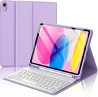 D DINGRICH Keyboard Case for iPad 10th Generation, Rechargeable Detachable by DDINGRICH