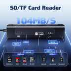 USB C Hub 10Gbps, 9-in-1 USB C Docking station - Image 8