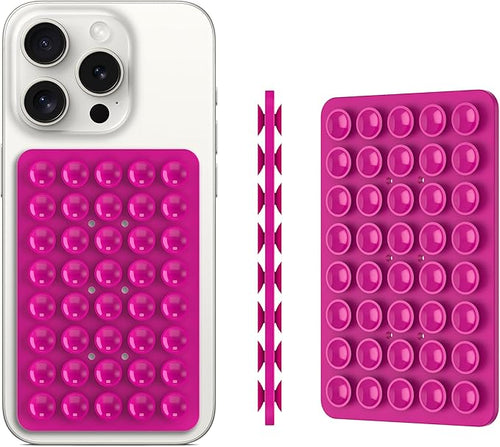 2PACK Silicone Double Sided Suction Phone Case Mount, Detachable Hands Free & - Image 2