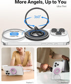 Magnetic Phone Grip for MagSafe Ring Holder, Magnet Phone Grip Stand Finger - Image 6