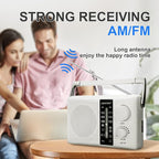 LEOTEC AM FM Radio Transistor Radio Battery or AC Powered - Image 6