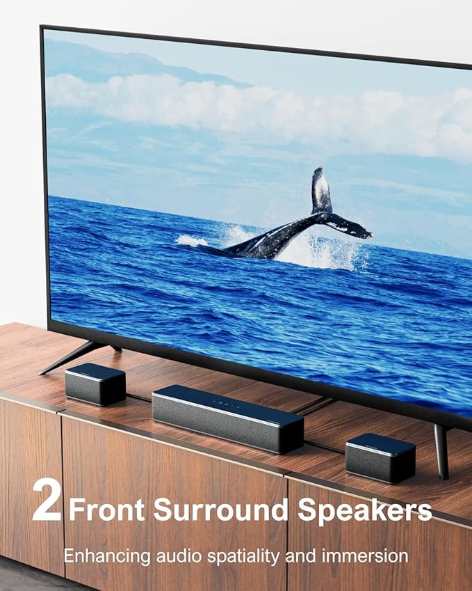 ULTIMEA 7.1 Sound Bars for Smart TV, 4 Wired Surround Speakers, Virtual - Image 5