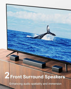 ULTIMEA 7.1 Sound Bars for Smart TV, 4 Wired Surround Speakers, Virtual - Image 5