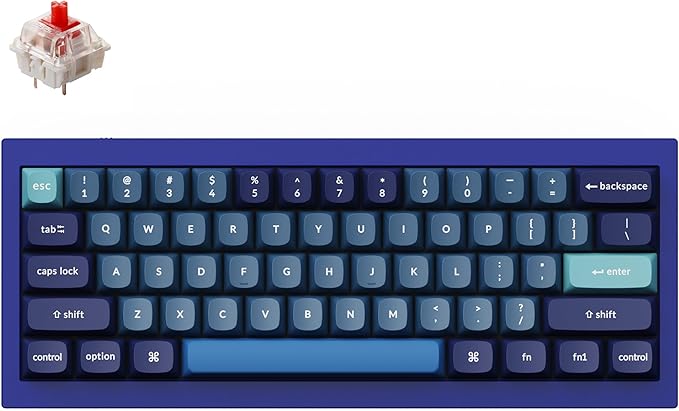 Keychron Q4 Wired Custom Mechanical Keyboard, 60% Layout QMK/VIA Programmable by Keychron