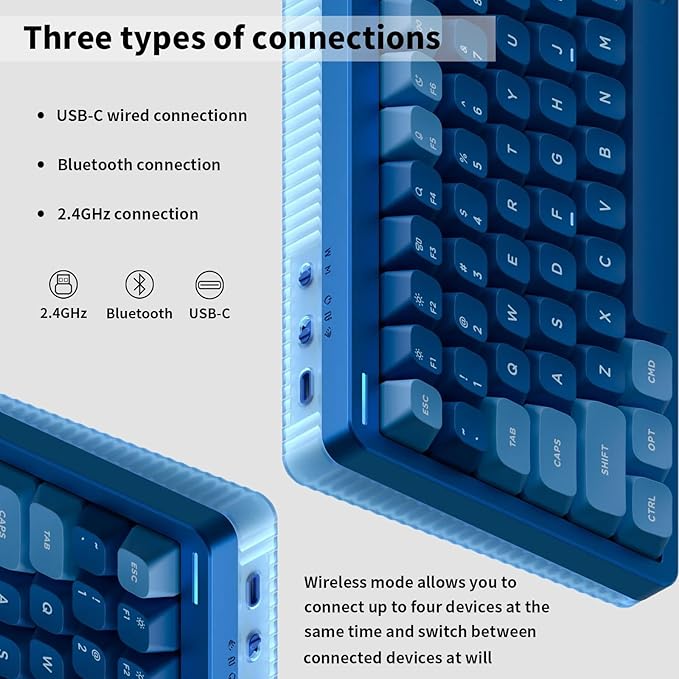 nuphy Halo96 V2 Wireless Keyboard, Gasket Structure, 96% Hot Swappable Gaming - Image 3